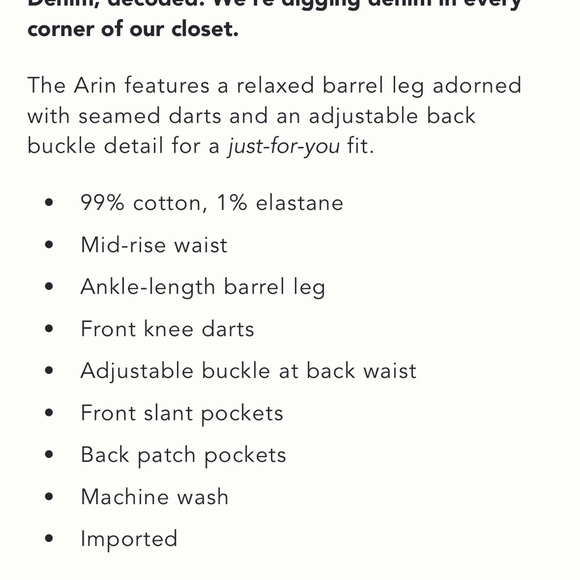 EUC Pilcro Arin Barrel Leg Blue Denim Jeans - Picture 12 of 12